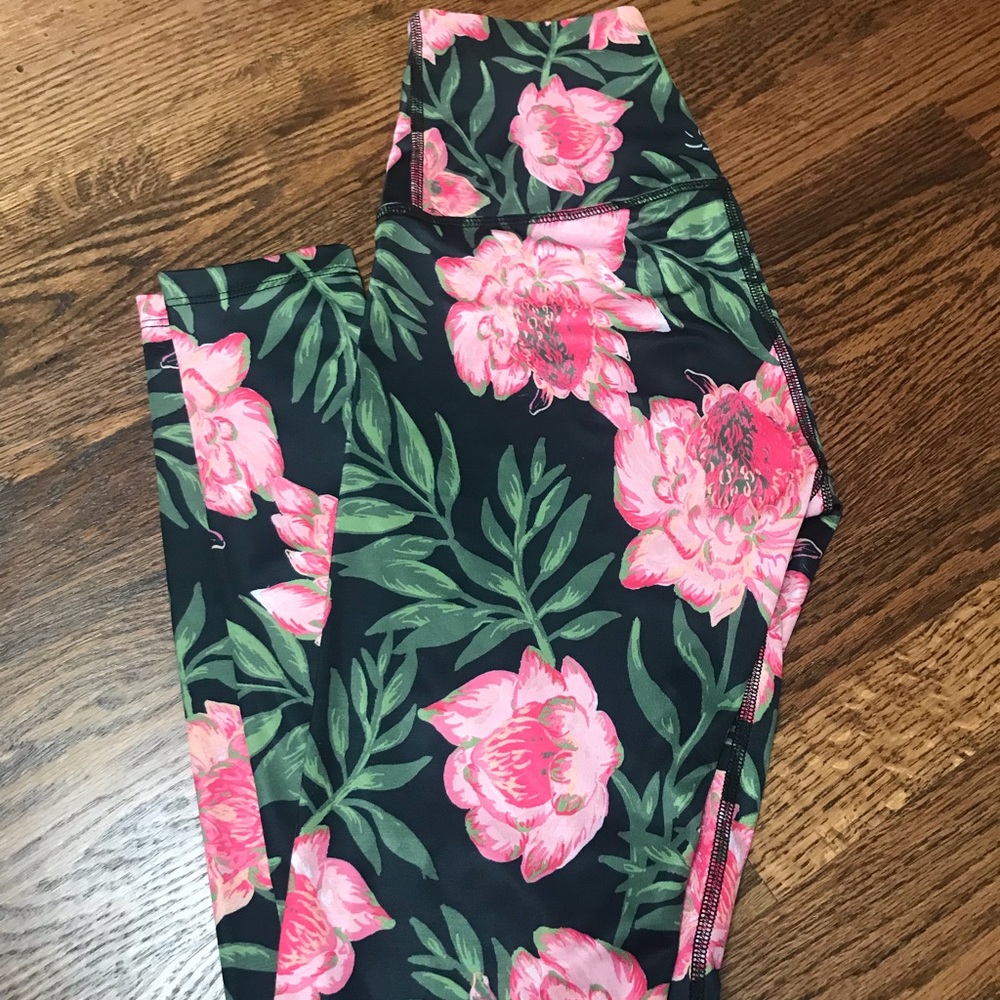 Rose print long legging